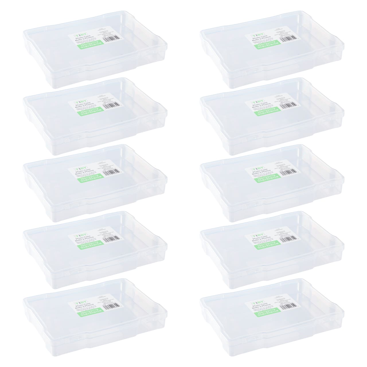 10 Pack: Plastic Photo Case by Simply Tidy™